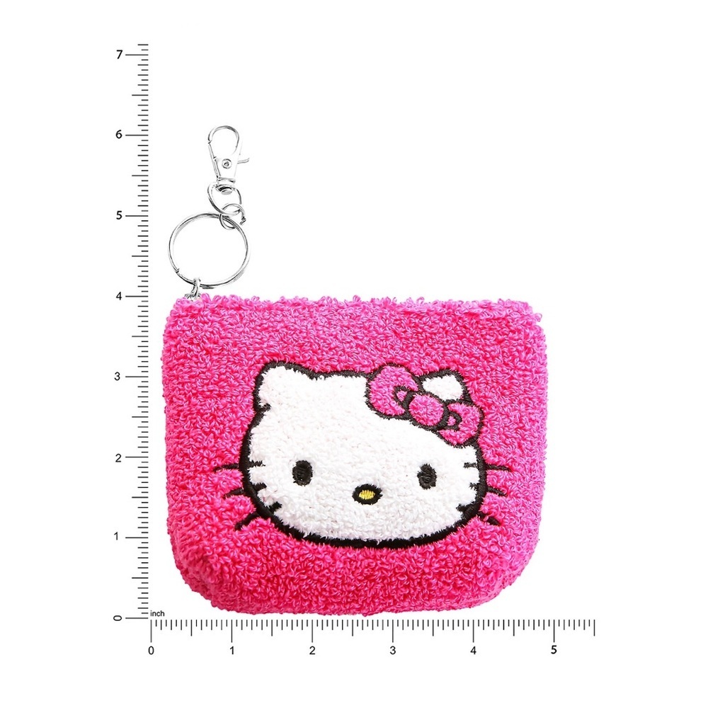 Hello Kitty Pink and White Bag Accessory with Keyring - Picture 4 of 7